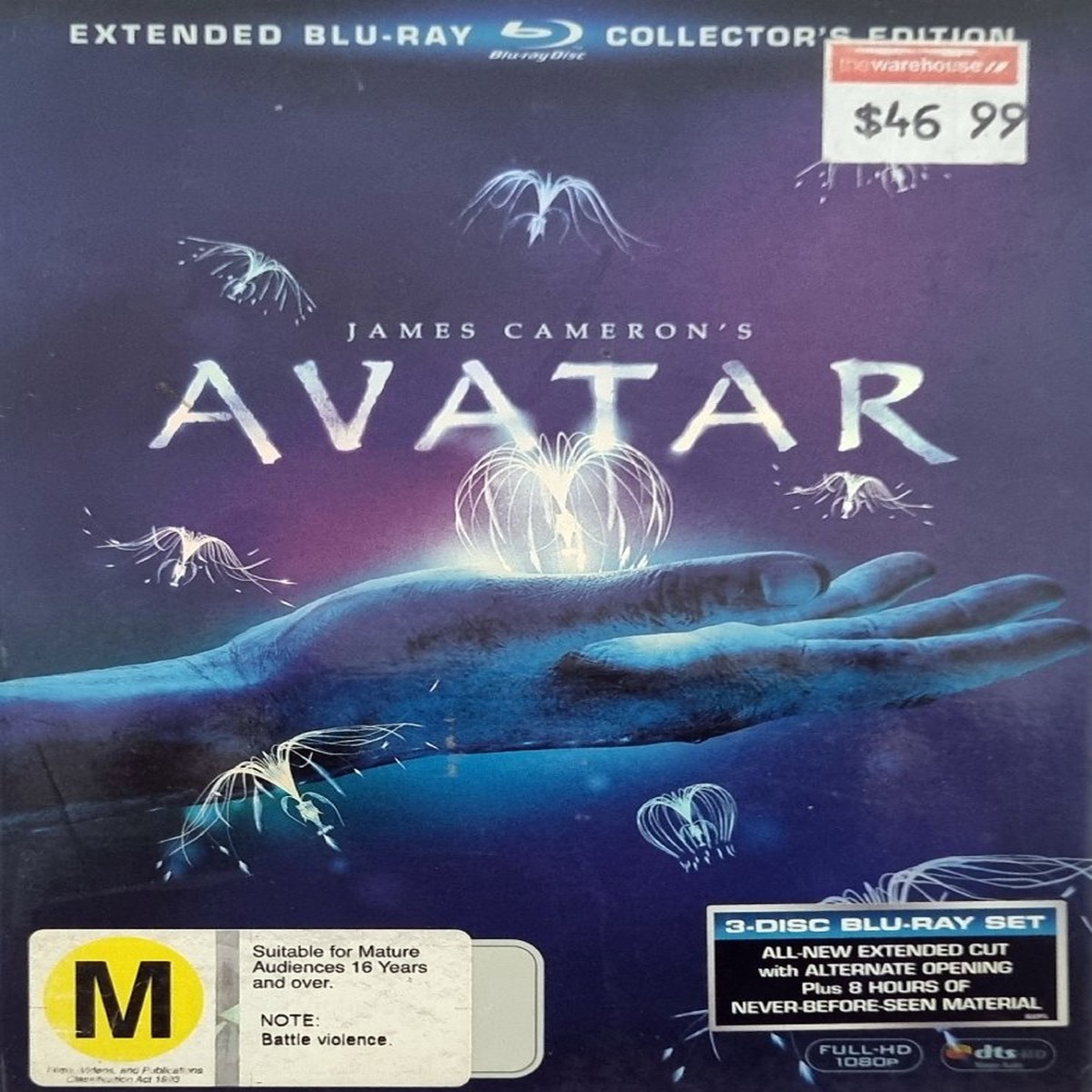 Avatar Extended 3 Disc Collectors Edition - 2009 (Blu Ray)