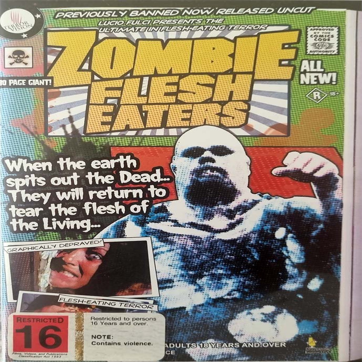 Zombie Flesh Easters - aka Lucio Fulcis Zombie - 1979 (DVD)