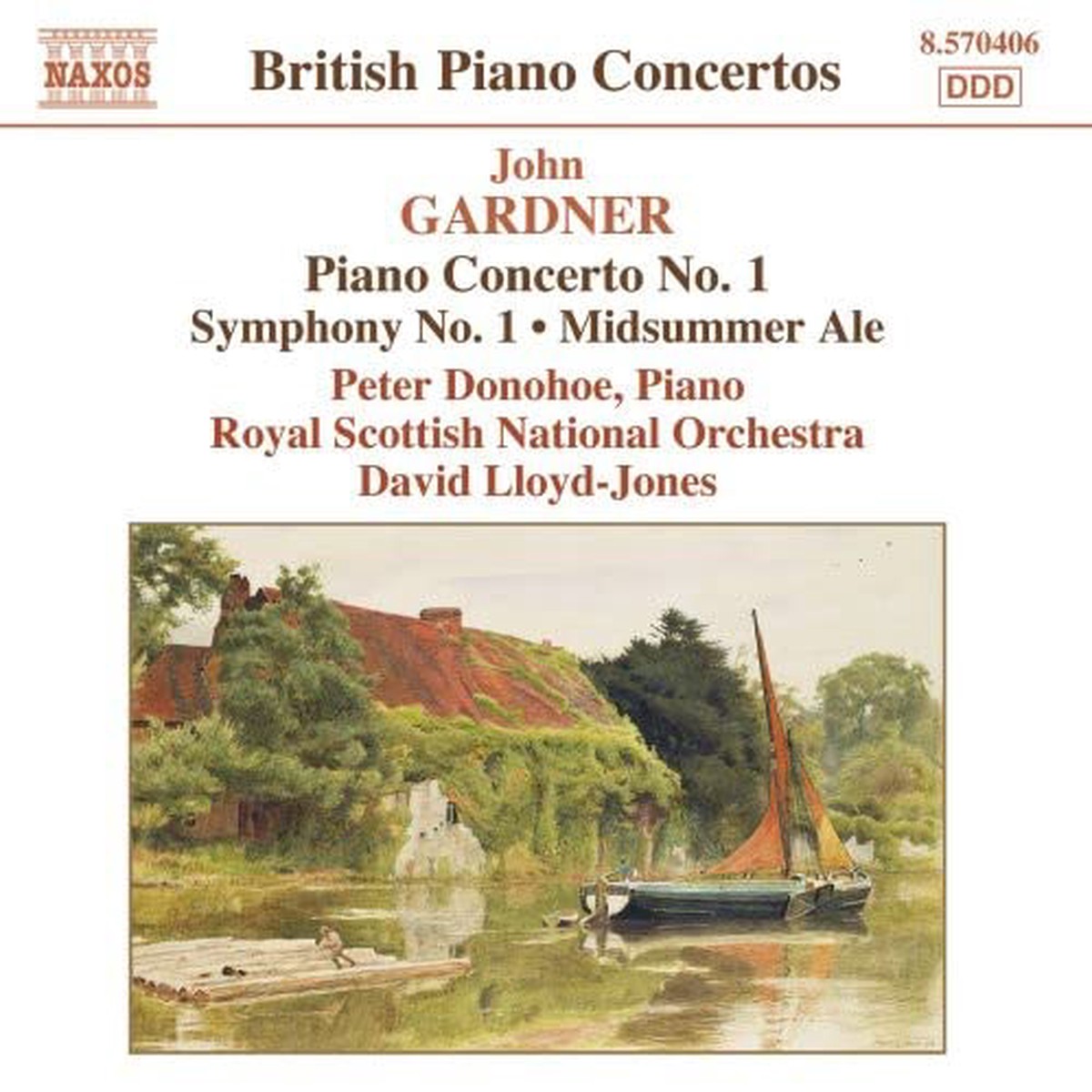 Donohoersnolloyd Jones - GARDNER Piano Concerto No 1 Symphony No 1 Midsummer Ale Overture CD