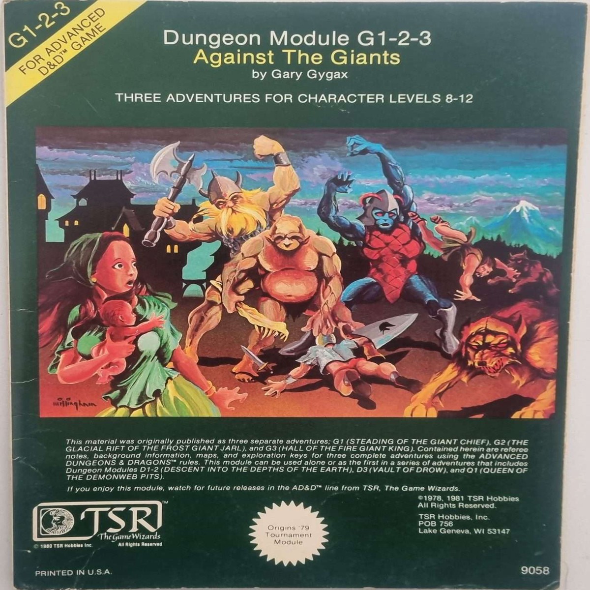 Advanced Dungeons Dragons - Against the Giants (G 1-2-3)