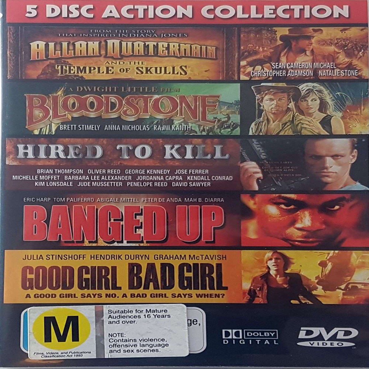 5 Disc Action Collection - 1990 (DVD)